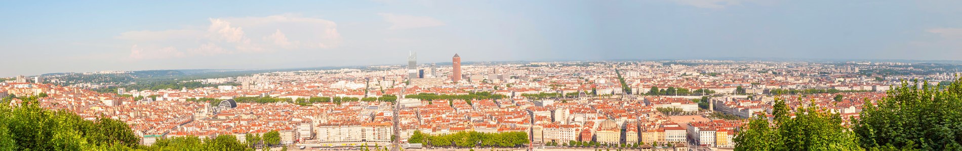 City scape of Lyon, France